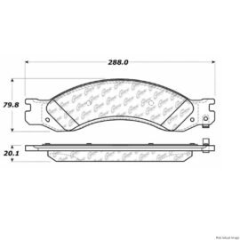 CENTRIC PARTS EXT WEAR PAD