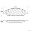 CENTRIC PARTS EXT WEAR PAD