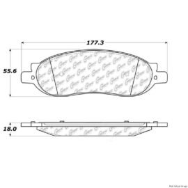 CENTRIC PARTS EXT WEAR PAD