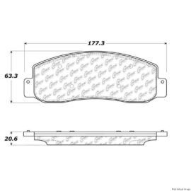 CENTRIC PARTS EXT WEAR PAD