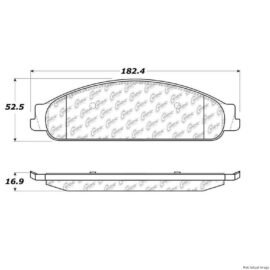 CENTRIC PARTS EXT WEAR PAD