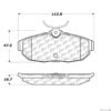 CENTRIC PARTS EXT WEAR PAD