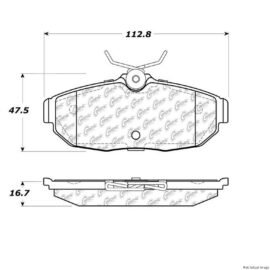 CENTRIC PARTS EXT WEAR PAD