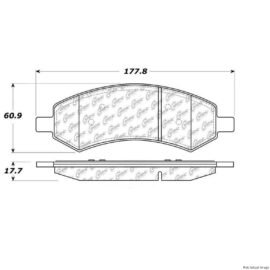 CENTRIC PARTS EXT WEAR PAD