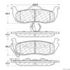 CENTRIC PARTS EXT WEAR PAD
