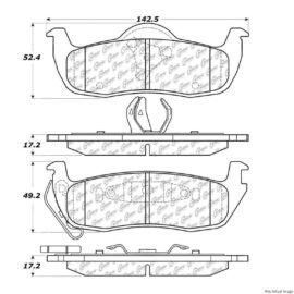 CENTRIC PARTS EXT WEAR PAD