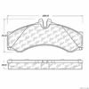 CENTRIC PARTS EXT WEAR PAD