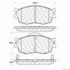 CENTRIC PARTS EXT WEAR PAD