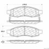 CENTRIC PARTS EXT WEAR PAD