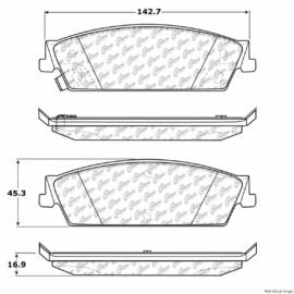 CENTRIC PARTS EXT WEAR PAD