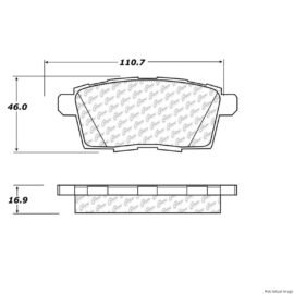 CENTRIC PARTS EXT WEAR PAD