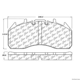 CENTRIC PARTS EXT WEAR PAD