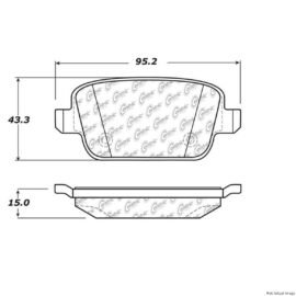 CENTRIC PARTS EXT WEAR PAD
