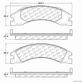 CENTRIC PARTS EXT WEAR PAD