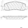 CENTRIC PARTS EXT WEAR PAD