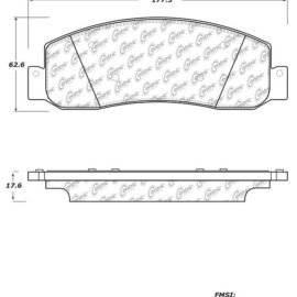 CENTRIC PARTS EXT WEAR PAD