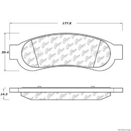 CENTRIC PARTS EXT WEAR PAD
