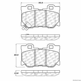 CENTRIC PARTS PQ EXT WEAR PAD
