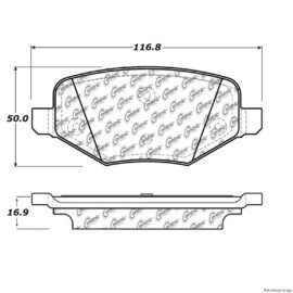 CENTRIC PARTS EXT WEAR PAD