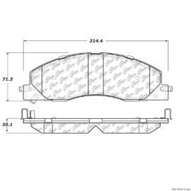 CENTRIC PARTS EXT WEAR PAD
