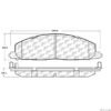 CENTRIC PARTS EXT WEAR PAD