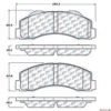 CENTRIC PARTS EXT WEAR PAD