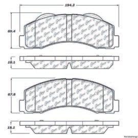 CENTRIC PARTS EXT WEAR PAD