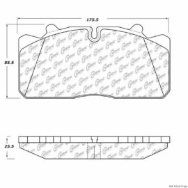 CENTRIC PARTS EXT WEAR PAD