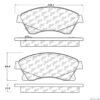 CENTRIC PARTS EXT WEAR PAD