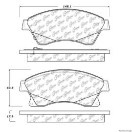 CENTRIC PARTS EXT WEAR PAD