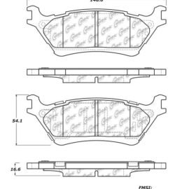 CENTRIC PARTS EXT WEAR PAD