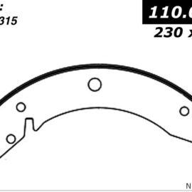 CENTRIC PARTS PREM BRAKE SHOE