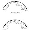 CENTRIC PARTS PREM BRAKE SHOE