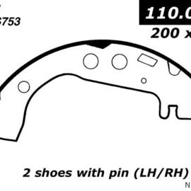 CENTRIC PARTS PREM BRAKE SHOE