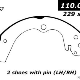 CENTRIC PARTS PREM BRAKE SHOE