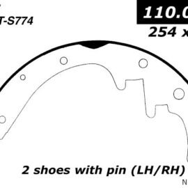 CENTRIC PARTS PREM BRAKE SHOE