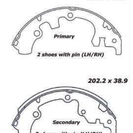 CENTRIC PARTS PREM BRAKE SHOE