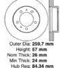 CENTRIC PARTS BRAKE ROTOR