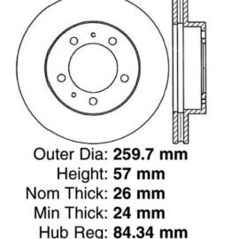 CENTRIC PARTS BRAKE ROTOR