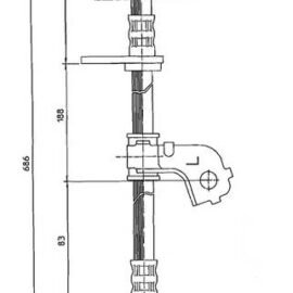 CENTRIC PARTS BRAKE HOSE