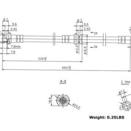 CENTRIC PARTS BRAKE HOSE