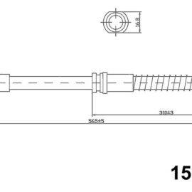 CENTRIC PARTS BRAKE HOSE