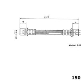CENTRIC PARTS BRAKE HOSE