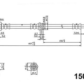 CENTRIC PARTS BRAKE HOSE