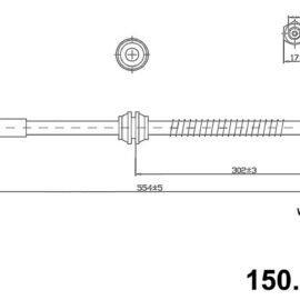 CENTRIC PARTS BRAKE HOSE