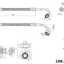 CENTRIC PARTS BRAKE HOSE