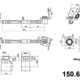 CENTRIC PARTS BRAKE HOSE